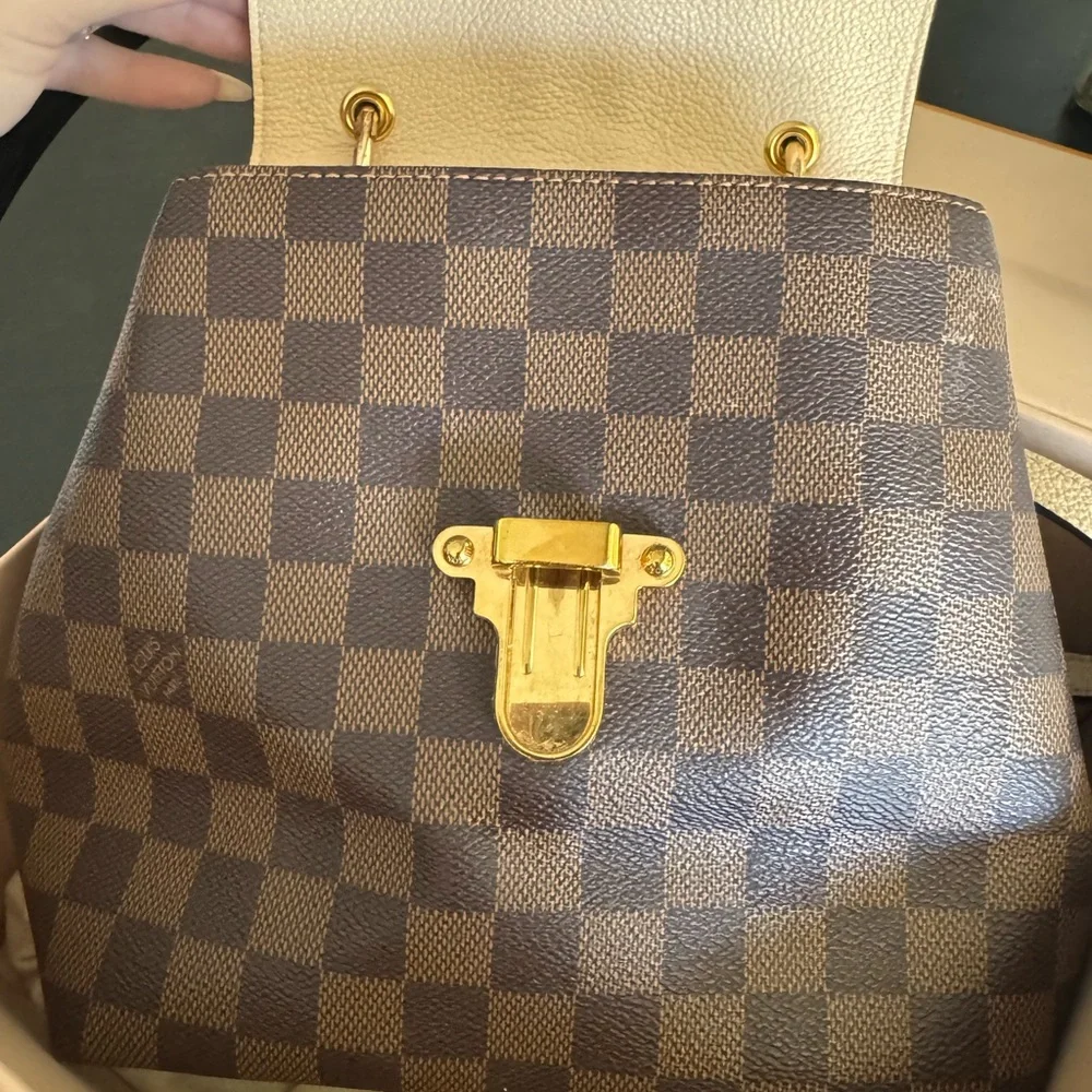 Louis Vuitton Checkered Brown and Cream Backpack - Picture 3 of 8